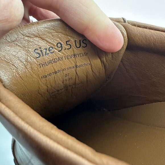 Thursday Boot Co. Men’s Premier Low Top Heritage Natural Leather Lace Up Sneaker - Picture 3 of 13